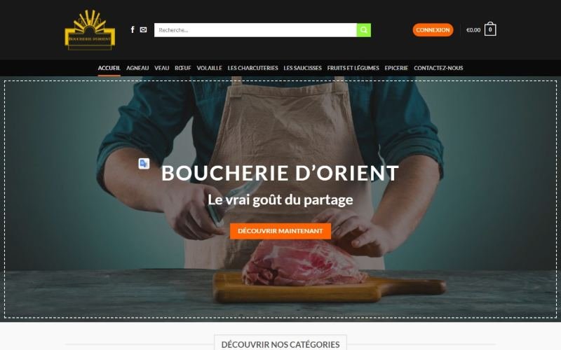 Aperçu du site Boucherie d'Orient