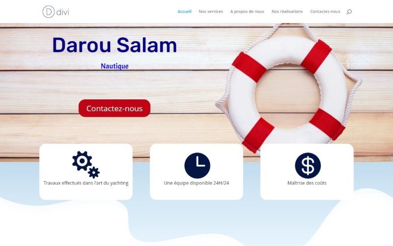 Aperçu du site Darou Salam Nautique