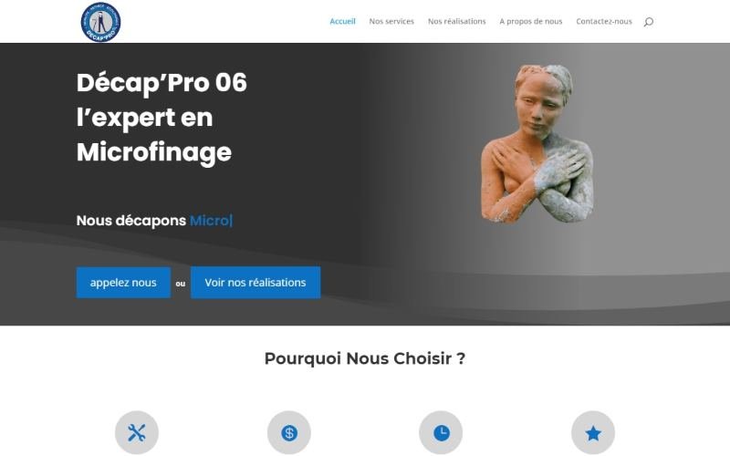 Aperçu du site Décap'Pro 06