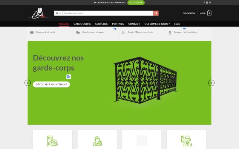 Aperçu du site Metametal